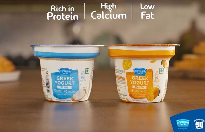 Mother Dairy Greek Yogurt – A Visual Indulgence